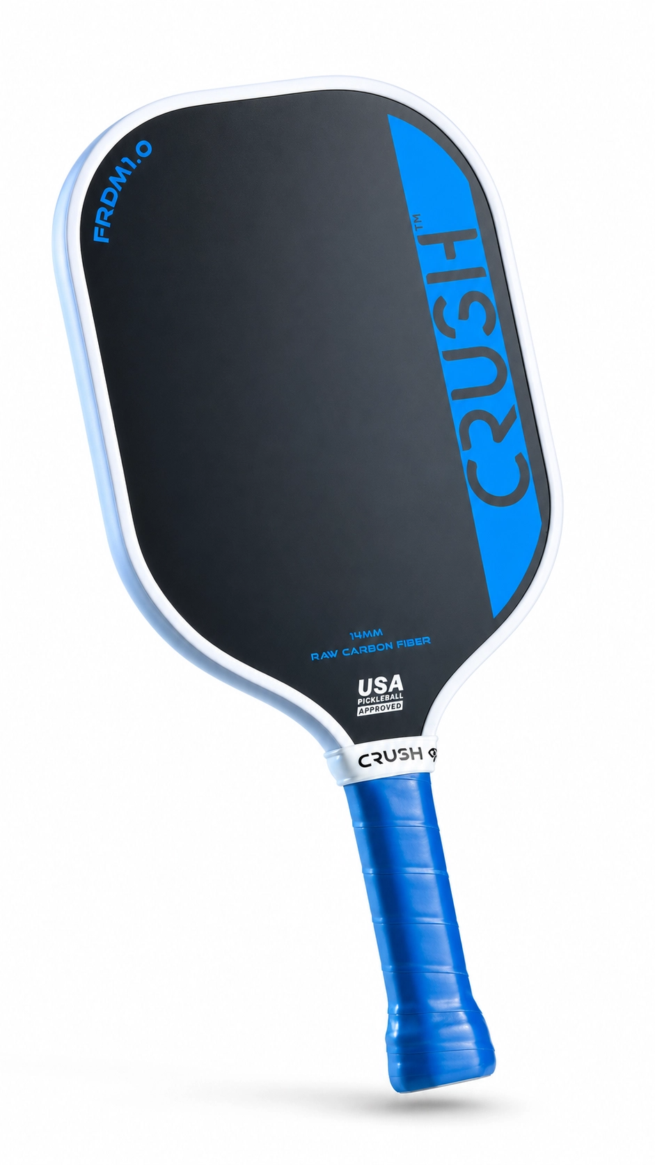 Crush FRDM 1.0 Pickleball Paddle – 14mm Raw Carbon Fiber