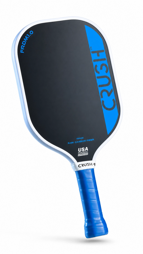 Crush FRDM 1.0 Pickleball Paddle – 14mm Raw Carbon Fiber
